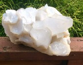 13 LB 8 oz Massive Clear Quartz Crystal Display Feng Shui Chinese Foo Dog Centerpiece God 39 s Art Zen Room, Yoga, Meditation