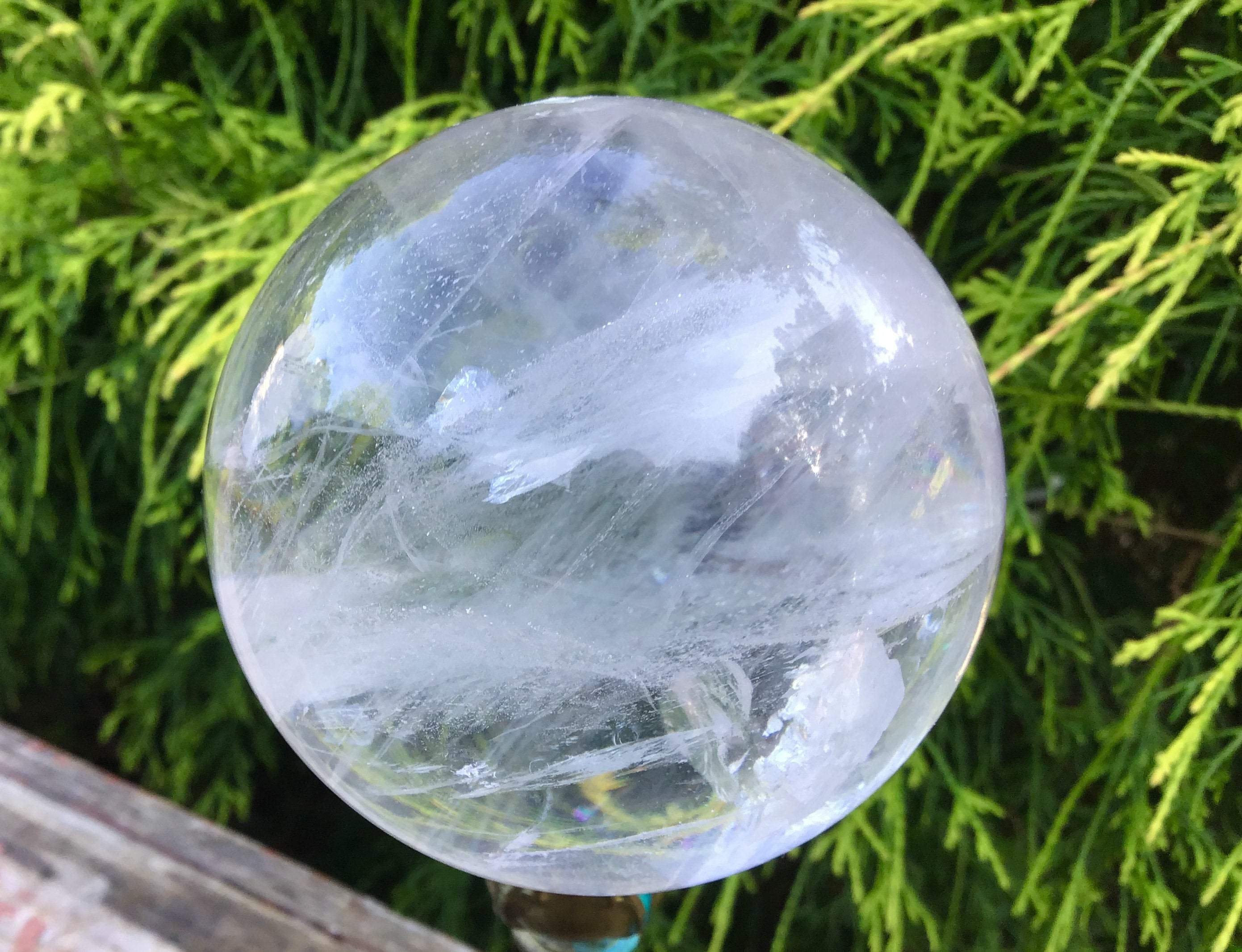Crystal Ball Clear Quartz Large 1 Lb. 6 Oz. Polished Sphere Etsy