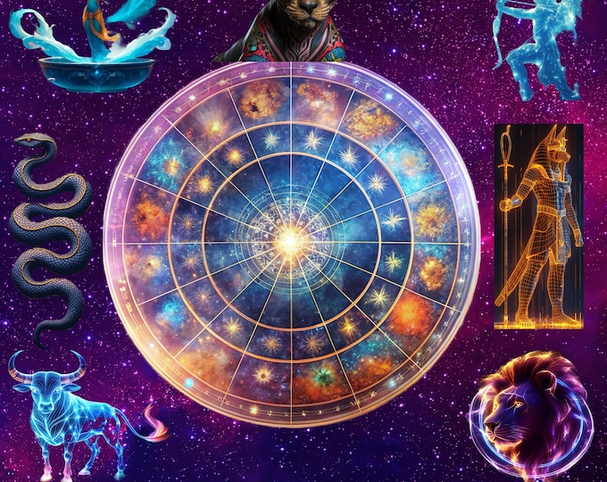 The Wheel of FORTUNE ~ Tarot Card Original Art by Crystal Goddess 888