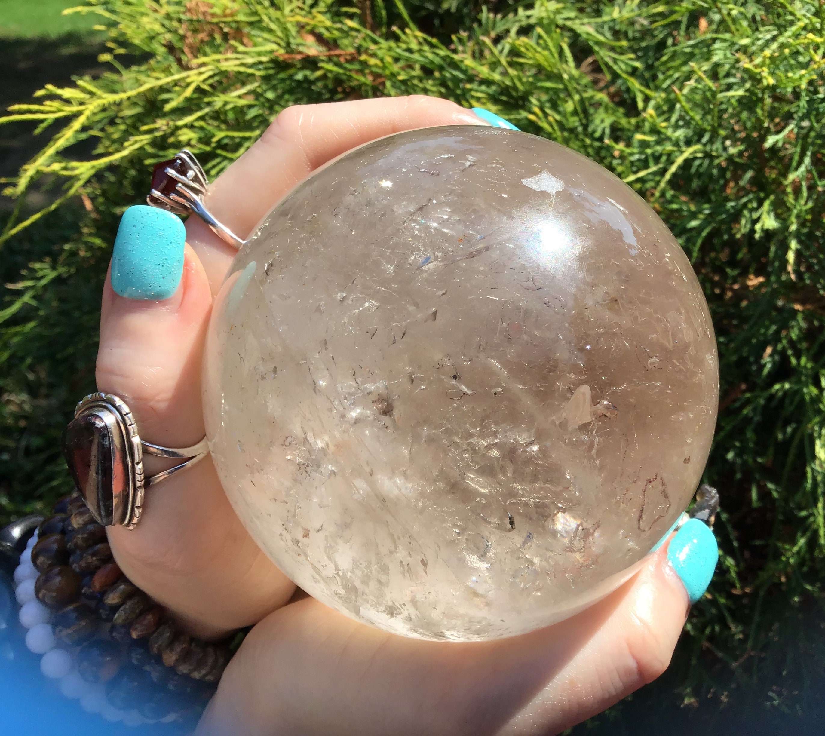 Clear Quartz Crystal Ball Large 2 lb. 6 oz. Polished Sphere Etsy