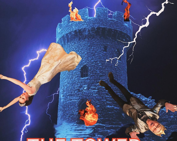 THE TOWER ~ Tarot Card Original Art by Crystal Goddess 888