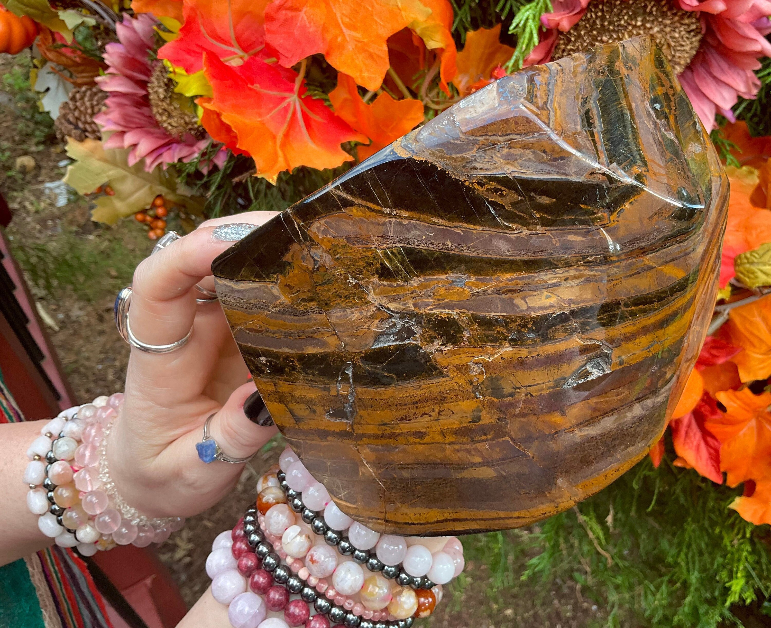 Tigers Eye 4 Lb. 11 Oz. Freeform Crystal Stone Cluster 6 Tigers Eye 4 Lb. 11 Oz. Freeform Crystal Stone Cluster 6