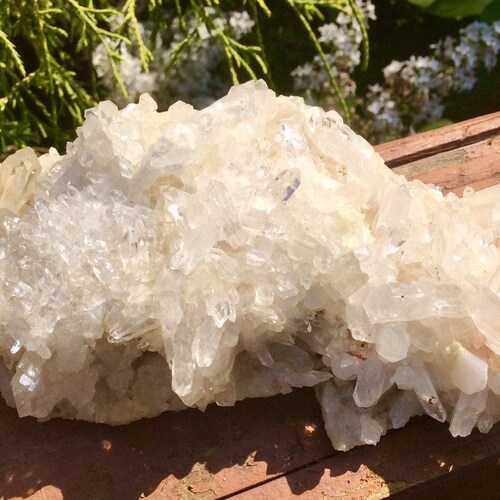 Clear Quartz Crystal Large 11 oz. Cluster ~ 5