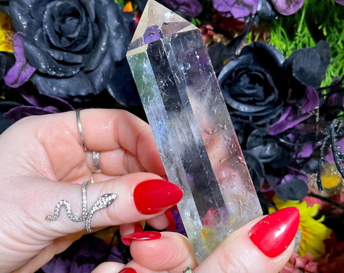 High Altitude Himalayan Ultra Clear Quartz Crystal Wand ~ Large 5.6 oz. ~ 4 1/2’’ Long ~ Fast & Free Shipping, USA + Global Shipping ~ RARE!