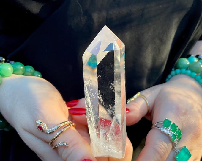 High Altitude Himalayan Ultra Clear Quartz Crystal Wand ~ Large 2.6 oz. ~ 4’ Long ~ Fast & Free Shipping, USA + Global Shipping ~ RARE!