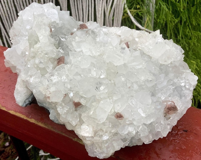 Apophyllite Crystal Cluster ~ Large 5 Lb. 6 oz. ~ 8" Long ~ Sparkling Cubic Zeolite Specimen ~ Fast & Free Shipping, USA + Global Shipping ~