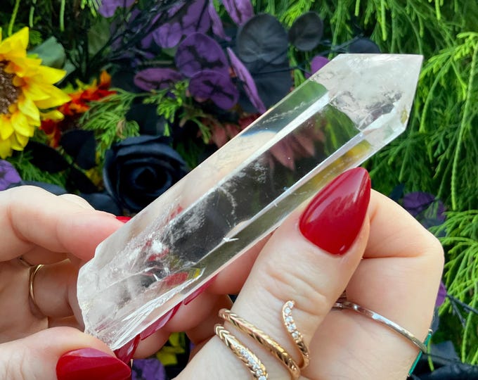High Altitude Himalayan Ultra Clear Quartz Crystal Wand ~ Large 2.8 oz. ~ 4’ Long ~ Fast & Free Shipping, USA + Global Shipping ~ RARE!