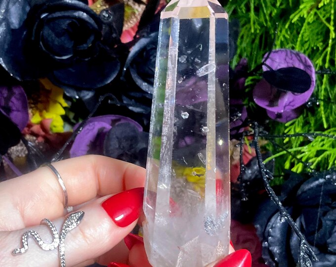 High Altitude Himalayan Ultra Clear Quartz Crystal Wand ~ Large 5.2 oz. ~ 5’’ Long ~ Fast & Free Shipping, USA + Global Shipping ~ RARE!