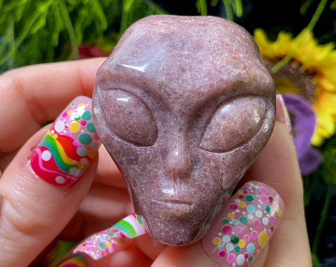 Strawberry Quartz Crystal Mini Skull ~ 5 oz. ~ 2" Long ~ Sparkling Deep Pink and Red Colors ~ Expertly Hand-Carved Display Sculpture