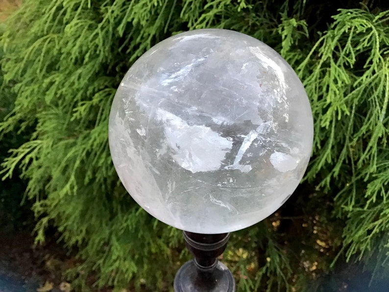 Quartz Crystal Ball Large 2 Lb. Big Ultra Clear 3 Wide Etsy