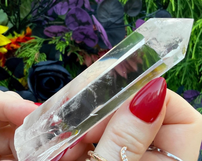 High Altitude Himalayan Ultra Clear Quartz Crystal Wand ~ Large 2.8 oz. ~ 4’’ Long ~ Fast & Free Shipping, USA + Global Shipping