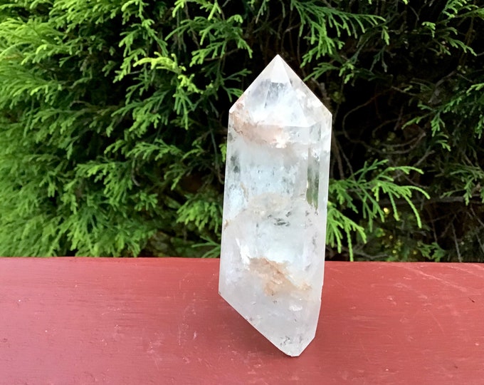 Clear Quartz Crystal Generator ~ 4.8 oz. ~ 4" Tall ~ Sparkling Inclusions ~ Incredible Transparency ~ Free Shipping