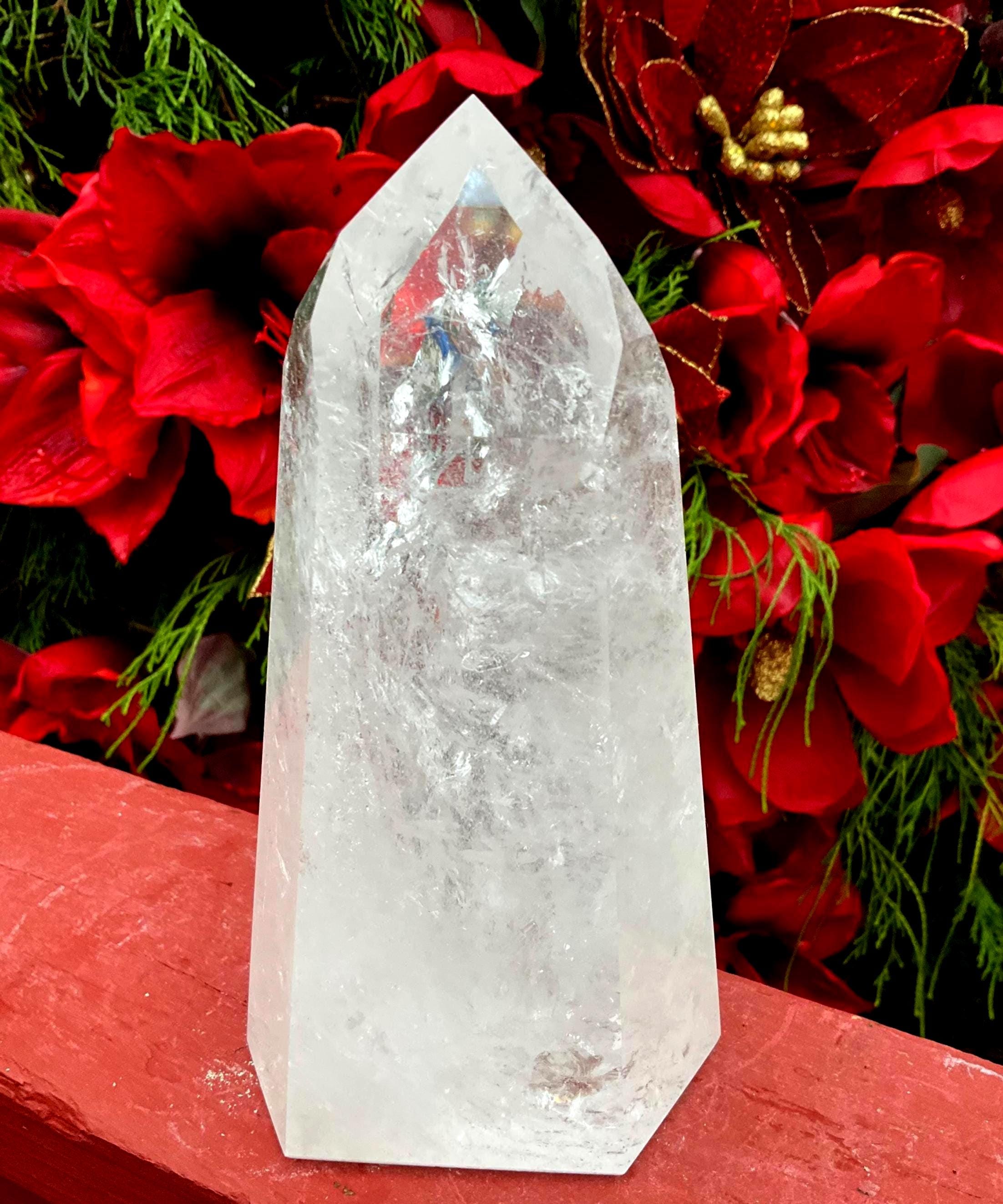 Ultra Clear Quartz BRAZILIAN Crystal Generator ~ Large 2 Lb. 10 Oz