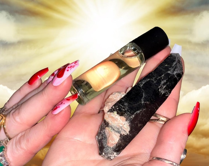 Spark and Anchor Perfume Oil & Crystal ~ Crystal Goddess 888 Exclusive Multisensory Set ~ Combining Poetry, Scent and Crystals