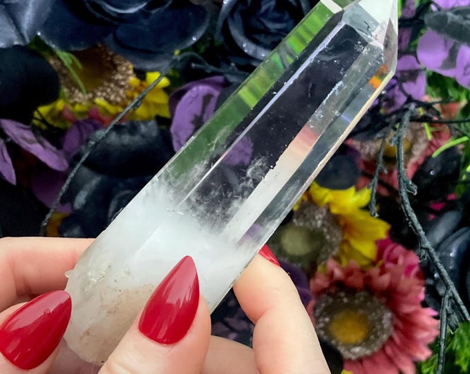 High Altitude Himalayan Ultra Clear Quartz Crystal Wand ~ Large 5.9 oz. ~ 4 1/2’’ Long ~ Fast & Free Shipping, USA + Global Shipping ~ RARE!