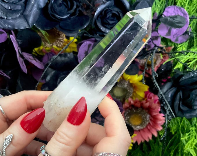 High Altitude Himalayan Ultra Clear Quartz Crystal Wand ~ Large 5.9 oz. ~ 4 1/2’’ Long ~ Fast & Free Shipping, USA + Global Shipping ~ RARE!