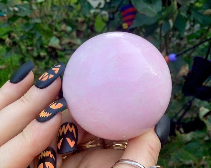 Pink Hemimorphite Crystal Ball ~ 10 oz. ~ 2" Wide ~ Rare Mineral Specimen ~ Fast & Free Shipping, U.S.A. + Global Shipping ~ Crystal Goddess