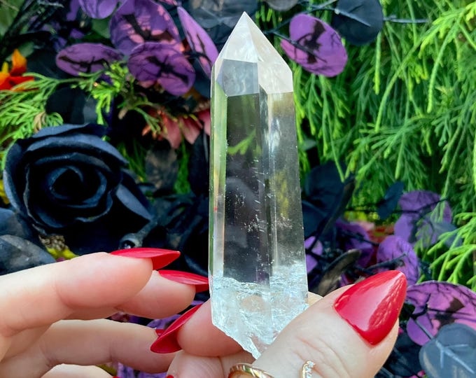 High Altitude Himalayan Ultra Clear Quartz Crystal Wand ~ Large 2.9 oz. ~ 3 1/2’’ Long ~ Fast & Free Shipping, USA + Global Shipping ~ RARE!