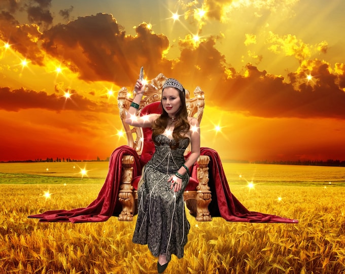 The EMPRESS ~ Tarot Card Original Art by Crystal Goddess 888