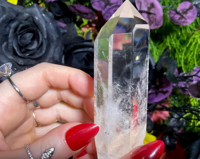 High Altitude Himalayan Ultra Clear Quartz Crystal Wand ~ Large 4.4 oz. ~ 4’’ Long ~ Fast & Free Shipping, USA + Global Shipping ~ RARE!