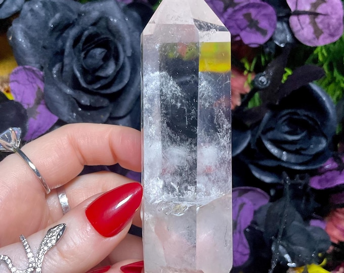 High Altitude Himalayan Ultra Clear Quartz Crystal Wand ~ Large 4.7 oz. ~ 4 1/2’’ Long ~ Fast & Free Shipping, USA + Global Shipping ~ RARE!