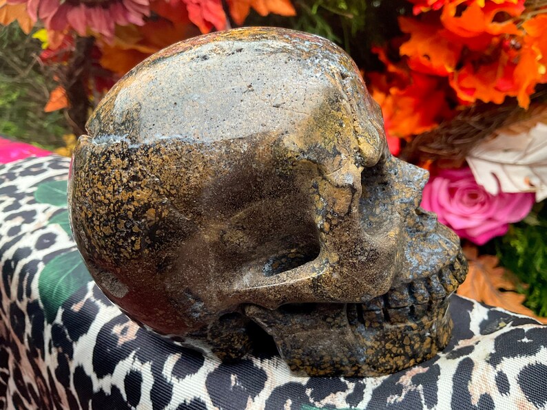 Jasper Skull Large 2 Lb. 9 Oz. Crystal 5 Long High Quality Expertly