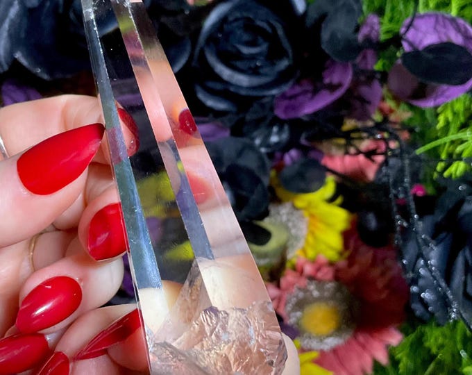 High Altitude Himalayan Ultra Clear Quartz Crystal Wand ~ Large 2.9 oz. ~ 4’’ Long ~ Fast & Free Shipping, USA + Global Shipping ~ RARE!