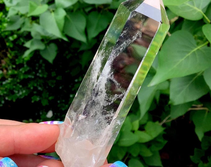 High Altitude Himalayan Clear Quartz Crystal Wand ~ 4 oz. ~ 4" Long ~ Ultra High Quality, Super Water Clear ~Fast & Free Shipping, USA ~