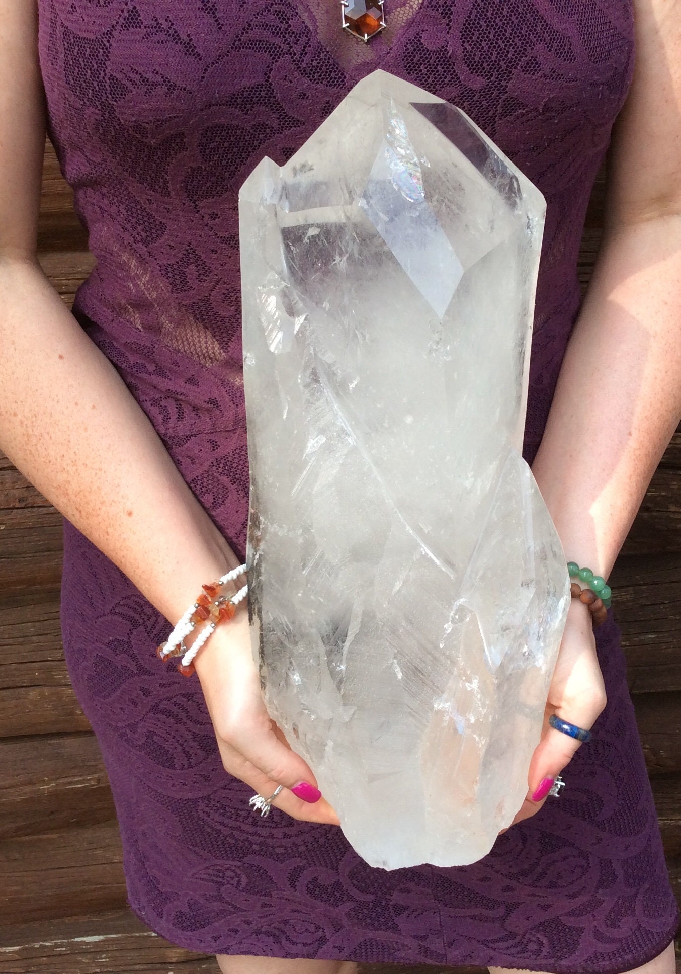 Massive 20 LB Water Clear Quartz Crystal Point Etsy