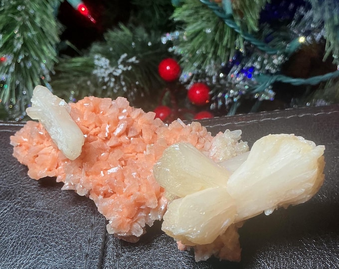 CLEARANCE! ~ Heulandite and Stilbite Crystal Cluster ~ 4 oz. ~ 4 1/2" Long ~ Rare Mineral Combination