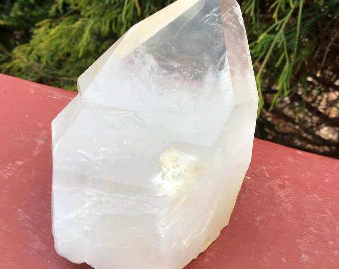 CLEARANCE! ~ Clear Quartz Crystal Point ~ 10 oz. ~ 3 1/2" Long ~ Altar Display Mineral