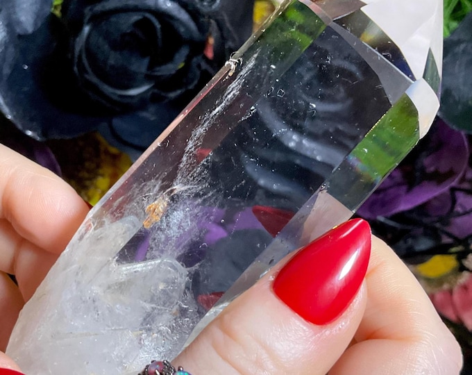 High Altitude Himalayan Ultra Clear Quartz Crystal Wand ~ Large 6.4 oz. ~ 4 1/2’’ Long ~ Fast & Free Shipping, USA + Global Shipping ~ RARE!