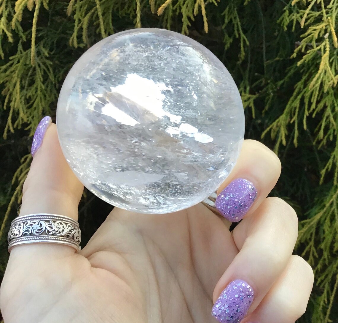 Clear Quartz Big 10 Oz. Crystal Ball 2 Wide Polished Etsy