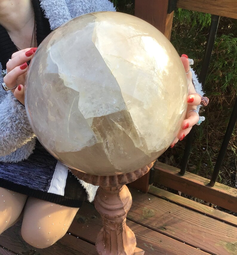 Clear Quartz Large 75 lb. Crystal Ball 10 Wide Etsy