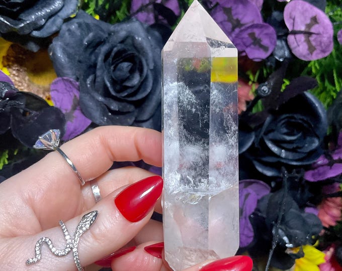 High Altitude Himalayan Ultra Clear Quartz Crystal Wand ~ Large 4.7 oz. ~ 4 1/2’’ Long ~ Fast & Free Shipping, USA + Global Shipping ~ RARE!
