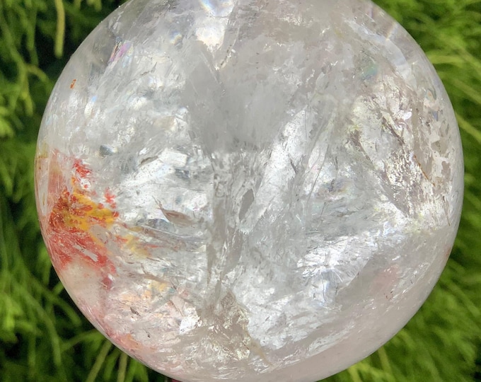 Clear Quartz Crystal Ball ~ 11 oz. ~ 2" Wide Polished Sphere ~ Beautiful Reiki, Altar, Feng Shui Meditation Room Display ~ Fast Shipping ~
