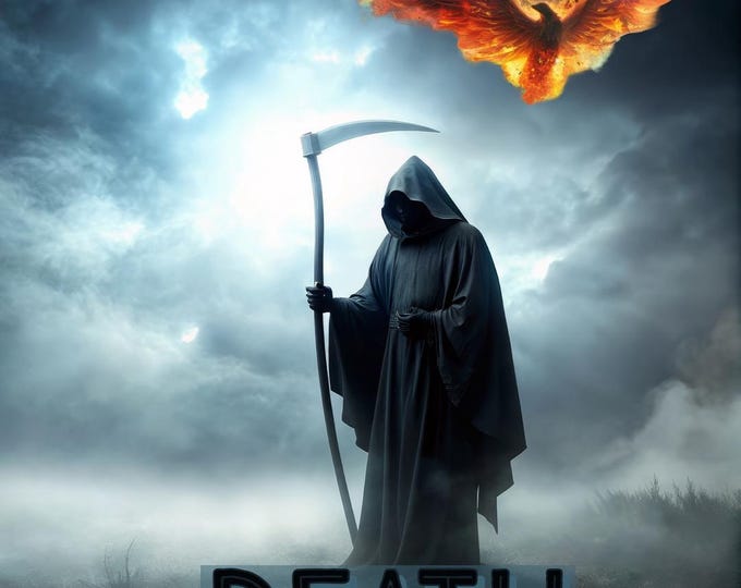 DEATH ~ Tarot Card Original Art by Crystal Goddess 888