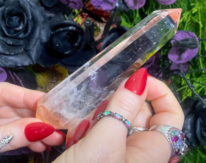 High Altitude Himalayan Ultra Clear Quartz Crystal Wand ~ Large 3.7 oz. ~ 5’’ Long ~ Fast & Free Shipping, USA + Global Shipping ~ RARE!