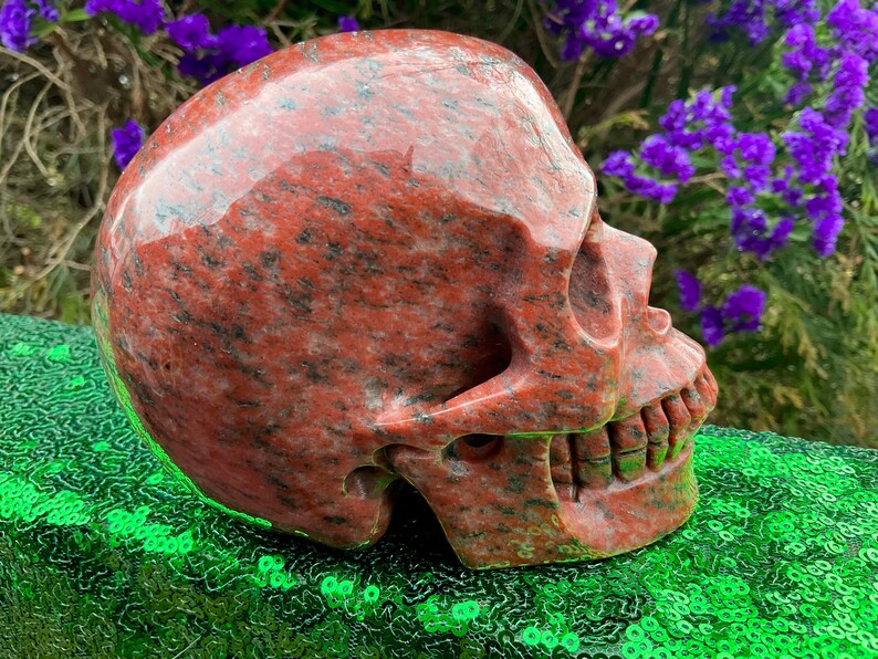 Jasper Skull 2 Lb. 13 Oz. Crystal 5 Long High Quality Expertly Hand