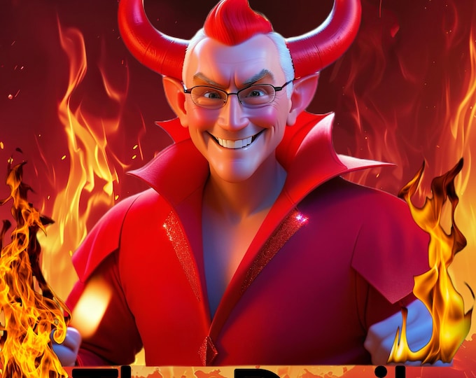 THE DEVIL~ Tarot Card Original Art by Crystal Goddess 888