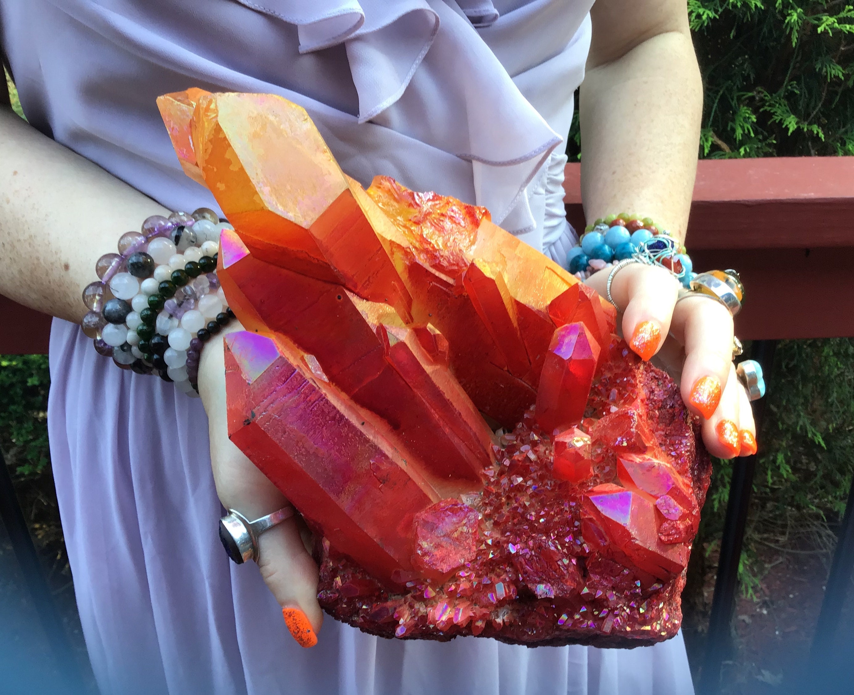 angel aura quartz slice angel aura quartz slice