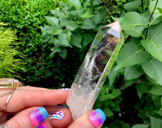 High Altitude Himalayan Clear Quartz Crystal Wand ~ 4 oz. ~ 4" Long ~ Ultra High Quality, Super Water Clear ~ Fast & Free Shipping, USA ~