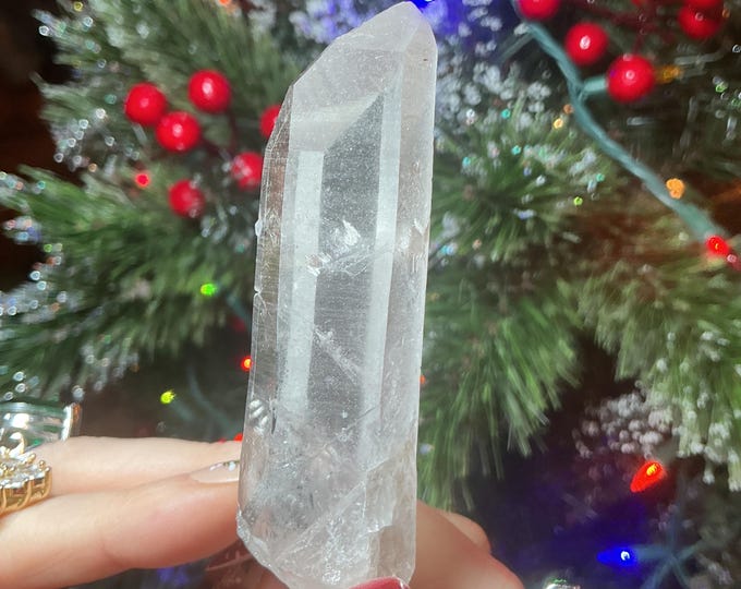 Himalayan Clear Quartz Crystal Point, 2.4 oz. ~ 3 1/2" Long ~ Healing Wand