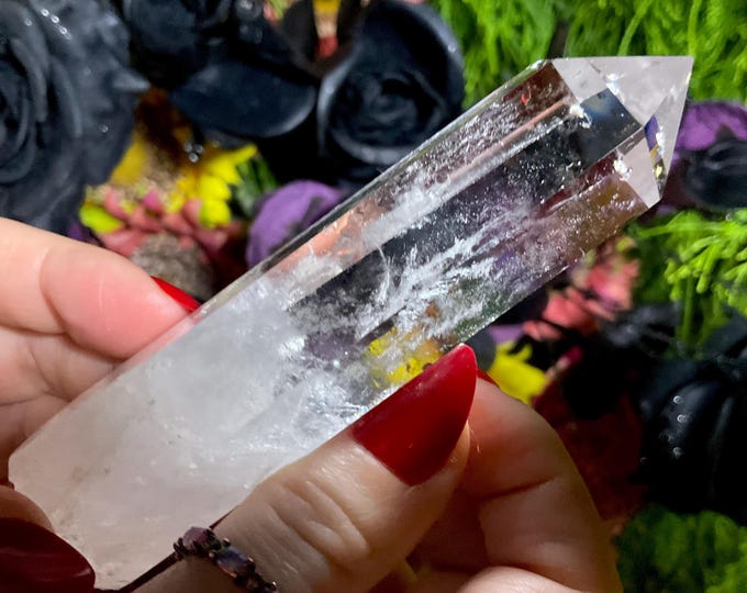 High Altitude Himalayan Ultra Clear Quartz Crystal Wand ~ Large 3.5 oz. ~ 4’’ Long ~ Fast & Free Shipping, USA + Global Shipping ~ RARE!