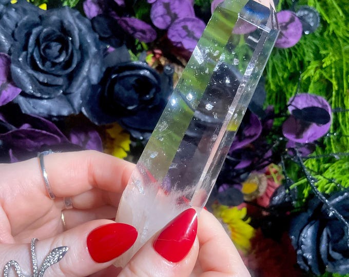 High Altitude Himalayan Ultra Clear Quartz Crystal Wand ~ Large 5.2 oz. ~ 5’’ Long ~ Fast & Free Shipping, USA + Global Shipping ~ RARE!