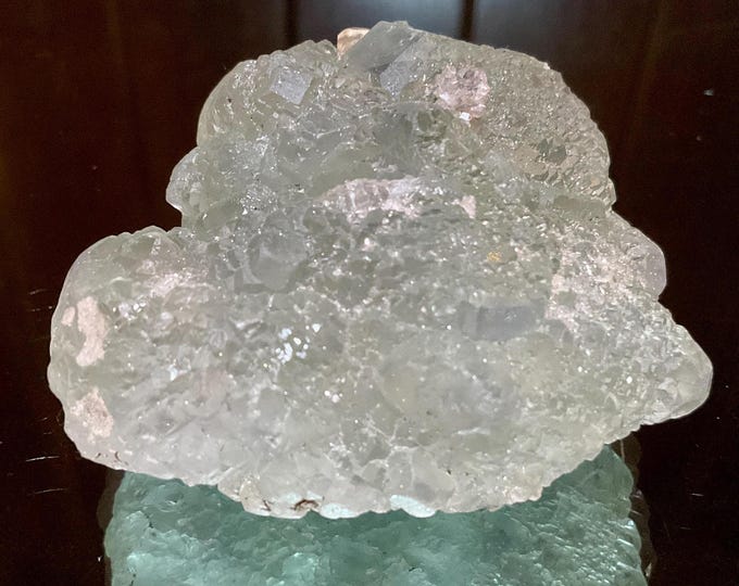 CLEARANCE! ~ Translucent Green Fluorite Crystal 6 oz. Cluster ~ 2 1/2" Long ~ Green Cubic Natural Formation Rare Ocean Green Color