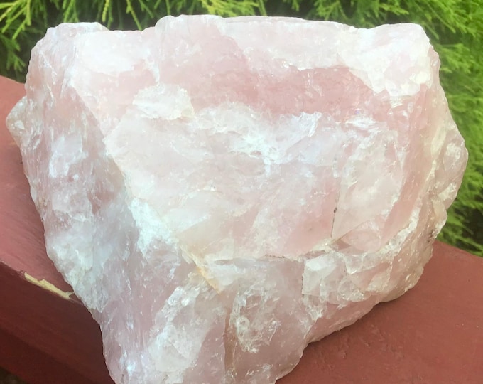 Rose Quartz Crystal ~ Large 2 Lb. 15 oz. ~ 6" Long ~ Sparkling Natural Unpolished Specimen ~ Baby Pink Color ~ Fast & Free Shipping