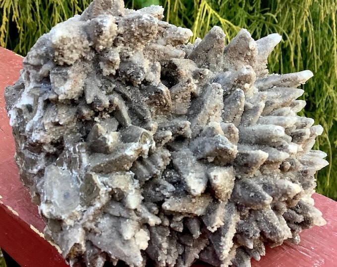 CLEARANCE! ~ Cave Calcite Crystal Cluster ~ Large 1 Lb. 15 oz. ~ 5" Long ~ Natural Display Mineral on Matrix ~ Sparkling Points