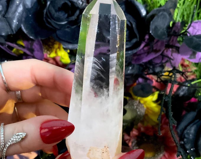 High Altitude Himalayan Ultra Clear Quartz Crystal Wand ~ Large 5.3 oz. ~ 4 1/2" Long ~ Fast & Free Shipping, USA + Global Shipping ~ RARE!