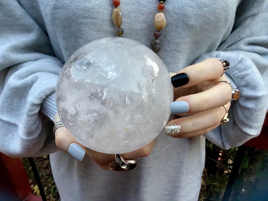 Quartz Crystal Ball 3 Lb. Polished Sphere 4 Wide - Etsy